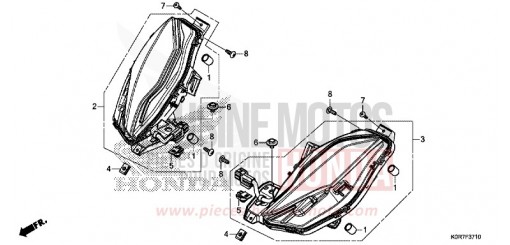 CLIGNOTANT AVANT SH125ADN de 2022